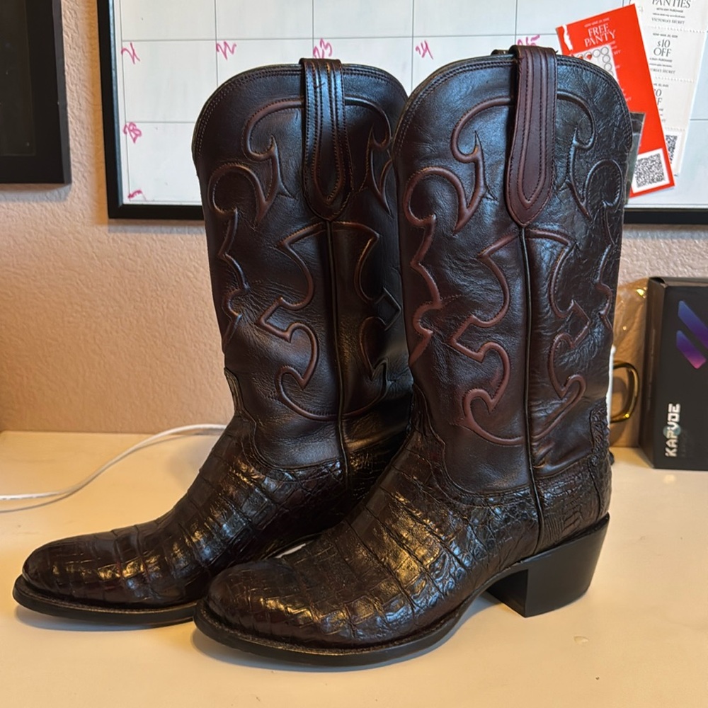 Lucchese Men’s alligator skin boots